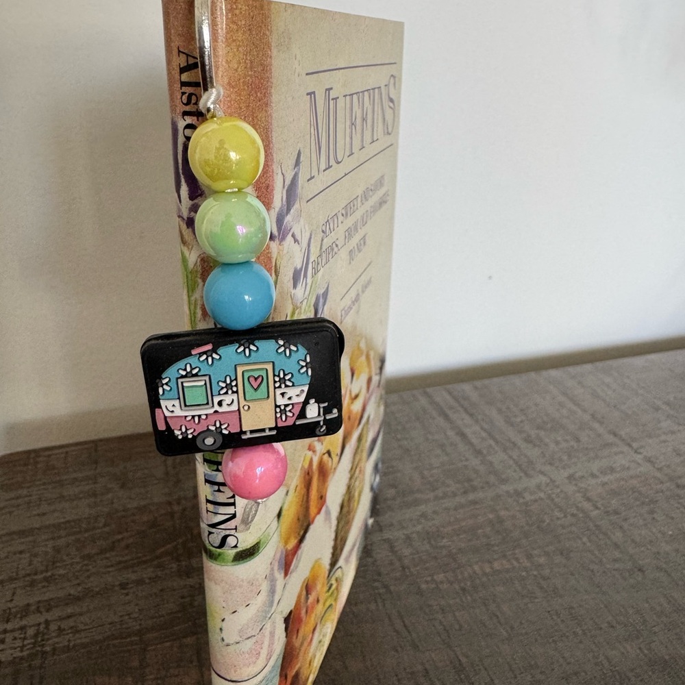 Colorful Beaded Bookmark – Camper Charm Adventure Vibe - NWOT